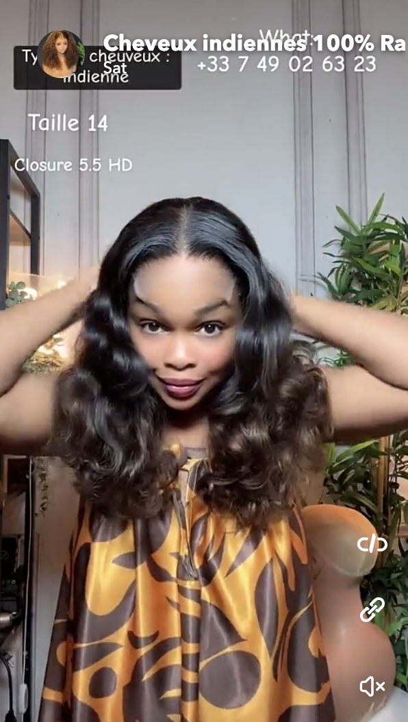 Cheveux indiennes 100% Ra - Taille 14, Closure 5.5 HD | +33 7 49 02 63 23 #MarlyHair